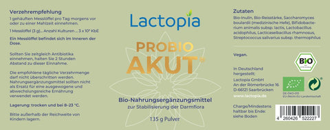 Probio Akut®, Bio 135g Pulver